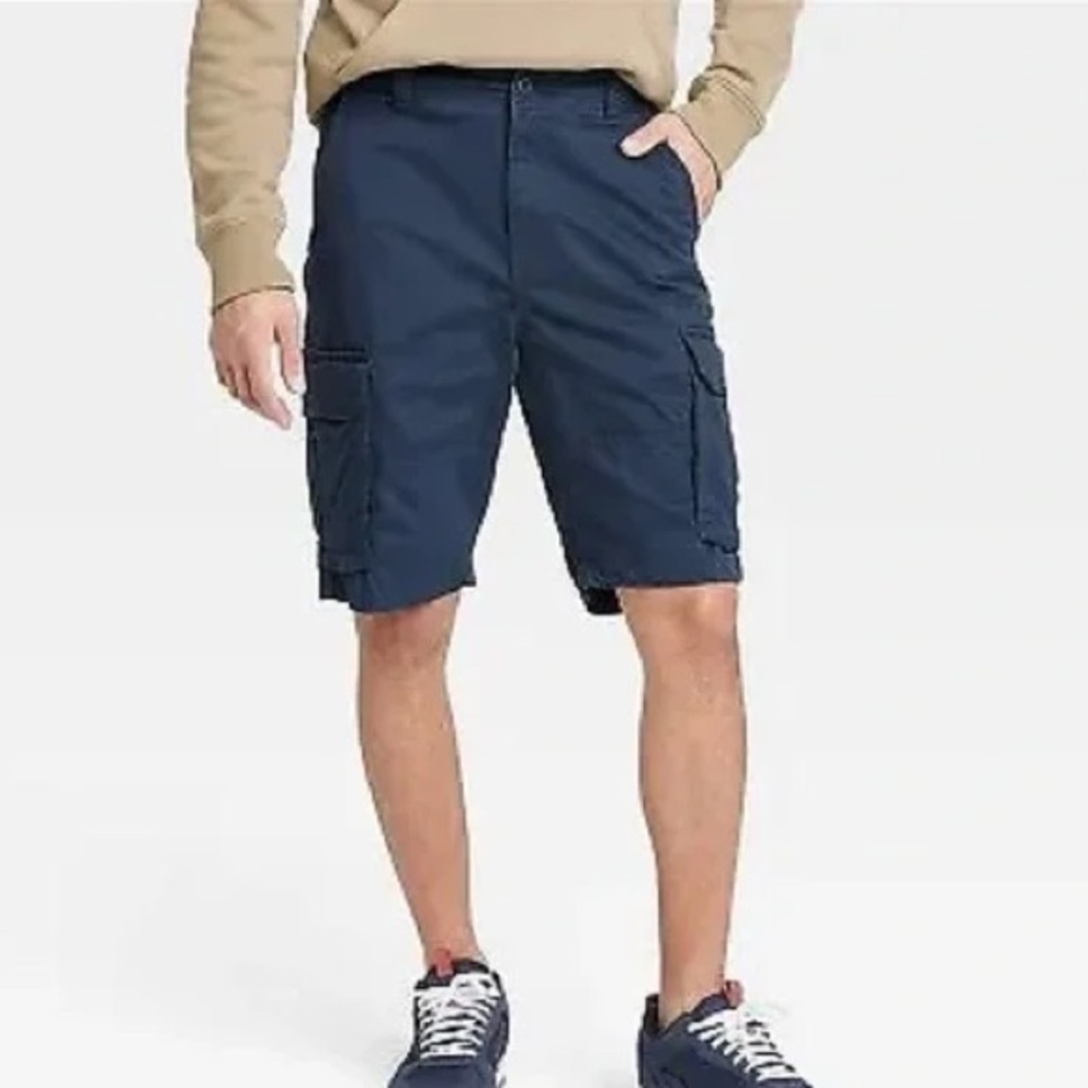 Goodfellow & Co Men's Dark Blue Cargo Shorts